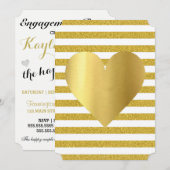 Invitation Mariée Summer Lovin White Gold Soiree pelouse Part (Devant / Derrière)