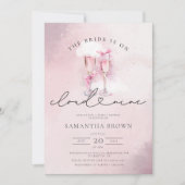 Invitation Mariée sur Cloud 9 Rose Gold Elegant Fête des mari (Devant)