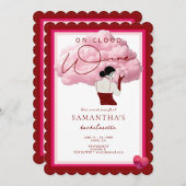 Invitation Mariée Sur Cloud Wine Winery Napa Bachelorette Par (Devant / Derrière)