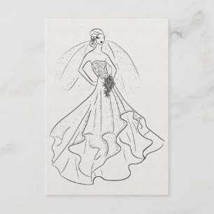 Invitation Mariée sur le lin français