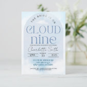 Invitation Mariée sur le nuage neuf bachelorette fête invitat (Debout devant)