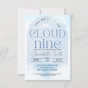 Invitation Mariée sur le nuage neuf bachelorette fête invitat