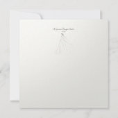 Invitation Mariée sur satin blanc (Dos)