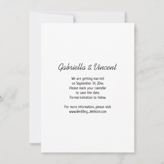 Invitation Mariée sur Tractor Farm Wedding Enregistrer la dat (Dos)