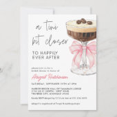 Invitation Mariée Tini Un Peu Plus Près Bow Rose Espresso Mar (Devant)