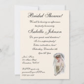 Invitation Mariée victorienne vintage, Fête des mariées (Dos)