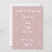 Invitation Mariée vintage (Dos)