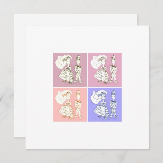 Invitation Mariés (Devant / Derrière)