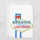 Invitation Mariés à Las Vegas Annonce de Photo (Dos)