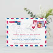 Invitation Mariés à l'instant | Réception par la poste aérien (Debout devant)