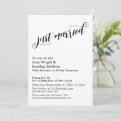 Invitation Mariés à peine Fancy Script Célébration de mariage (Debout devant)