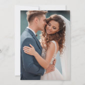 Invitation Mariés Copper Typographie Fête de mariage (Dos)