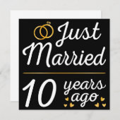 Invitation Mariés depuis 10 ans II (Devant / Derrière)