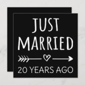 Invitation Mariés depuis 20 ans déjà (Devant / Derrière)