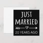 Invitation Mariés depuis 20 ans déjà (Devant / Derrière)