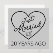 Invitation Mariés depuis 20 ans III (Devant / Derrière)