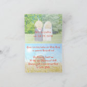 Invitation Mariés en paille (Intérieur)