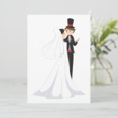 Invitation Mariés en train de danser (Debout devant)