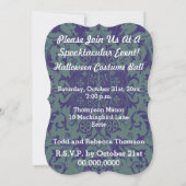 Invitation Mariés squelette de fantôme de Goth et femme (Dos)