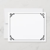 Invitation Mariés vintages, pièce transportant l'invitation d (Dos)