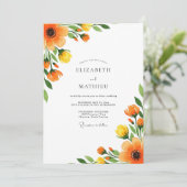 Invitation Marigold Radiant Summer Wedding (Debout devant)