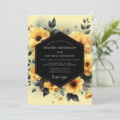 Invitation Marigold Slate Moody Wedding (Debout devant)