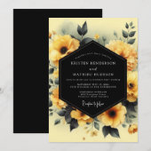Invitation Marigold Slate Moody Wedding (Devant / Derrière)