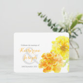Invitation Marigolds aquarcolor (Debout devant)