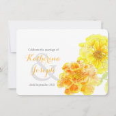 Invitation Marigolds aquarcolor (Devant)