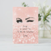 Invitation Marilyn Monroe Valentine Love Déclaration Rose (Debout devant)