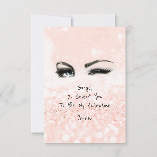 Invitation Marilyn Monroe Valentine Love Déclaration Rose (Devant)