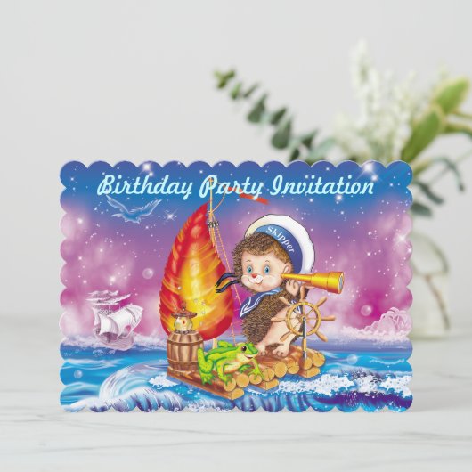 Invitation Marin courageux (Debout devant)