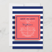 Invitation marine ancrée (Devant)