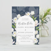 Invitation Marine Aquarelle Botanique Nuestra Boda Mariage (Debout devant)