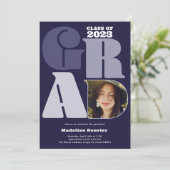 Invitation Marine audacieuse surdimensionnée 4e année photo 2 (Debout devant)