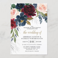Marine Bleu Bourgogne Bleu rose Argent Mariage Or