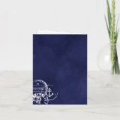 Invitation Marine Bleu Passeport Nautique Destination Mariage (Dos)
