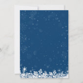 Invitation Marine Blue Baby Son froid à l'extérieur du Baby s (Dos)