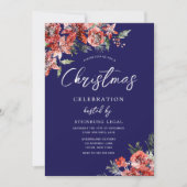 Invitation Marine Blue Corporate Gala Fête de Noël (Devant)