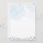 Invitation Marine Blue et Gold Balloon Boy Premier anniversai (Dos)