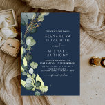 Invitation Marine Blue Eucalyptus Rustic Greenery Mariage<br><div class="desc">Célébrez votre journée spéciale dans l'élégance naturelle avec notre Faire-part de mariage Eucalyptus Rustic Botanical Greenery. Insufflée par la beauté sereine de la nature, cette invitation dégage un charme rustique et une grâce botanique, donnant le ton parfait à votre célébration mariage. Réalisée avec soin du détail, l'invitation présente de délicats...</div>