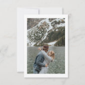 Invitation Marine Blue Floral Citrouille Mariage Sauvez les d (Dos)