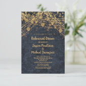 Invitation Marine Blue Gold String éclaire la répétition de B (Debout devant)