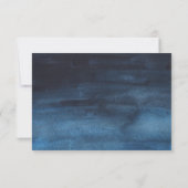 Invitation Marine Blue Gold String lumières Lanterns Mariage  (Dos)