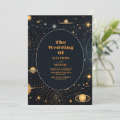 Invitation Marine Blue Mid Summer Night Dream Mariage céleste (Debout devant)