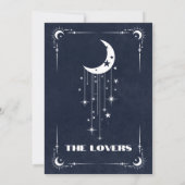 Invitation Marine Blue Tarot Le Mariage des amoureux (Dos)