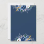 Invitation Marine Blue Western Quinceañera - 15e anniversaire (Dos)