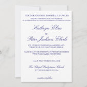 Invitation marine classique (Devant)