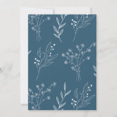 Invitation Marine Corner Floral Boho Mariage (Dos)