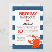 Invitation Marine Crabe nautique Toutes les occasions Invitat (Devant)